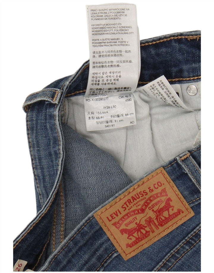 Levi's ženske 712 uske traperice W26 L27 plavi pamuk