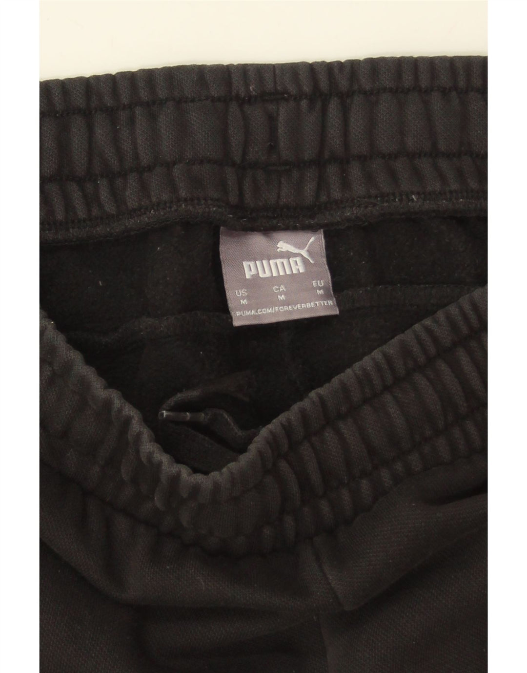PUMA Mens Tracksuit Trousers Joggers Medium  Black Cotton Vintage Puma and Second-Hand Puma from Messina Hembry 