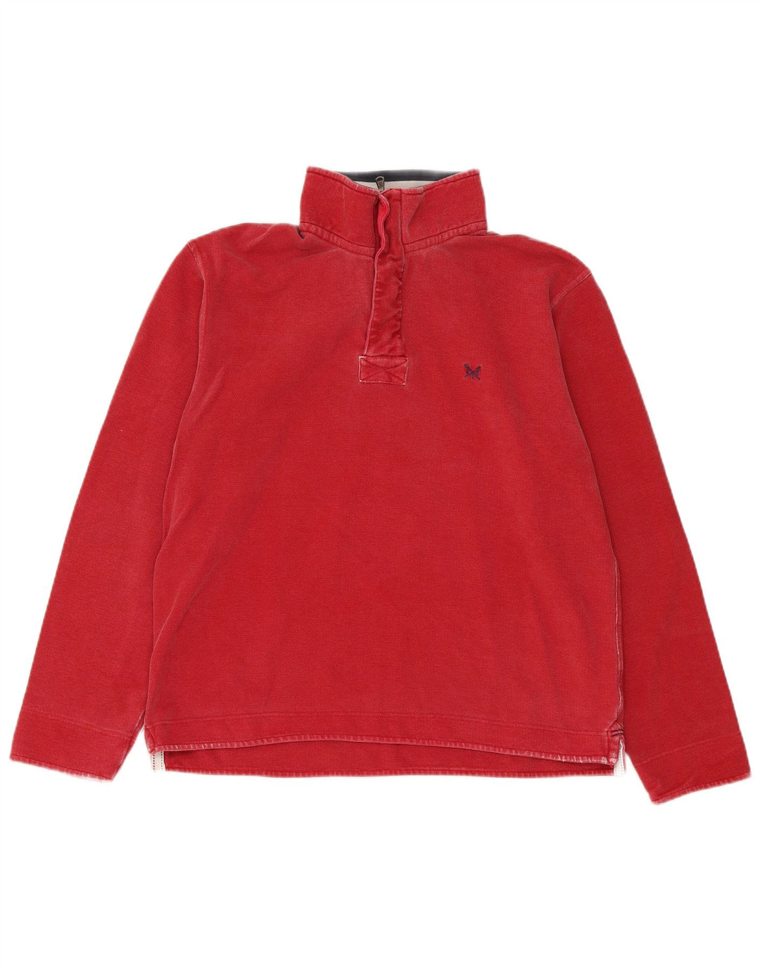 Crew Clothing Muška majica s izrezom i srednjim crvenim pamukom