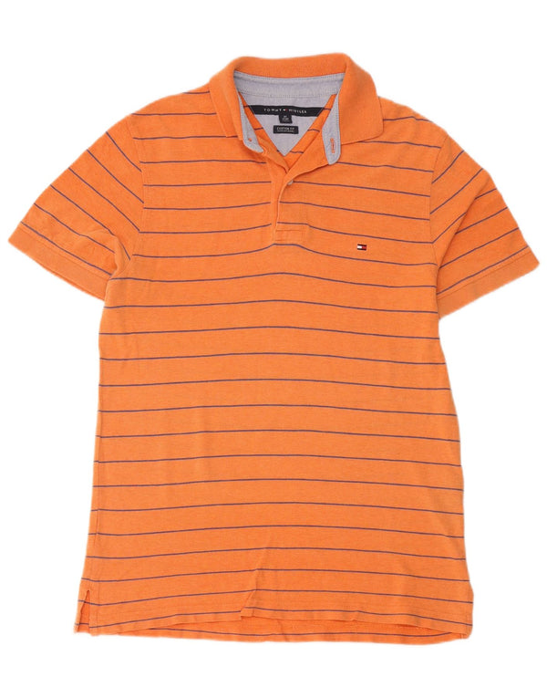 Tommy Hilfiger muška polo majica prilagođenog kroja XS, pamuk na narančaste pruge