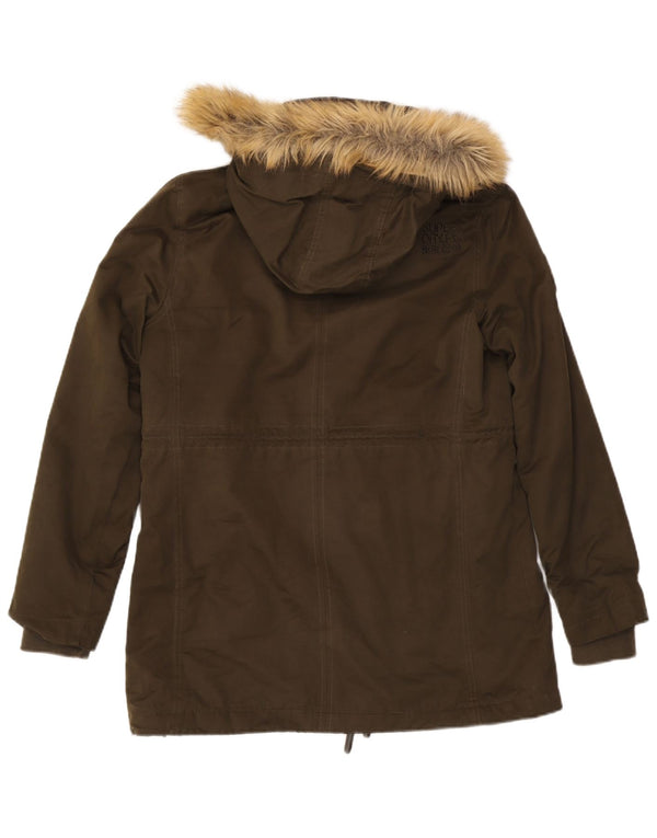 SUPERDRY ženska jakna parka s kapuljačom UK 18 XL kaki poliester