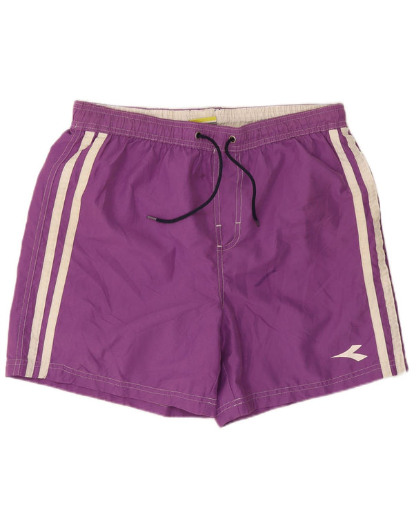 Diadora Mens Swimming Shorts Large Purple Polyester