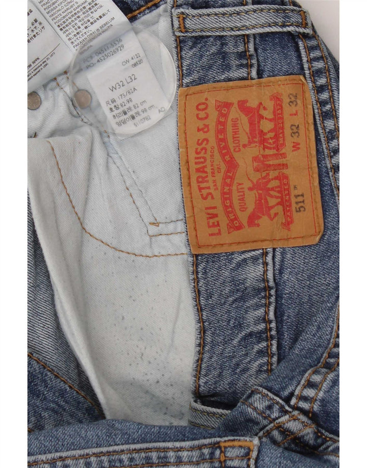 Levi's muške 511 uske traperice W32 L32 plavi pamuk
