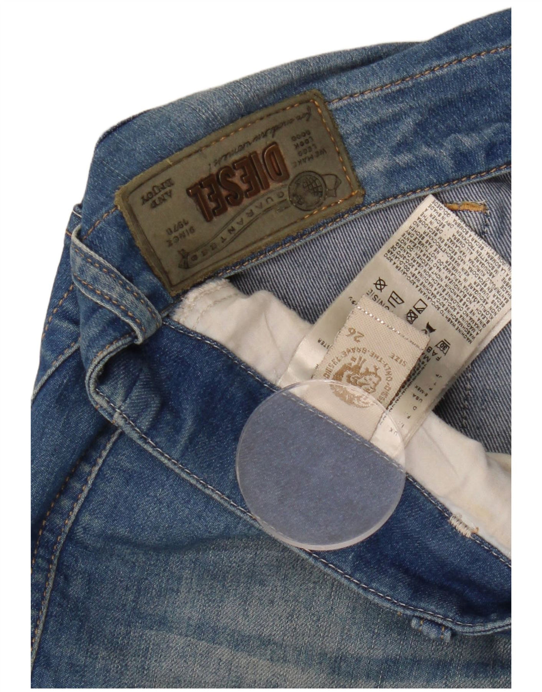 DIESEL Ženske super uske traperice Grupee W26 L33 plavi pamuk