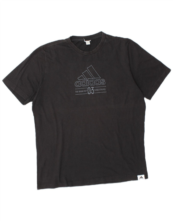 ADIDAS Muška majica kratkih rukava s grafičkim motivima, velika crna