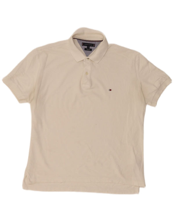 Tommy Hilfiger muška polo majica standardnog kroja 2XL bijeli pamuk