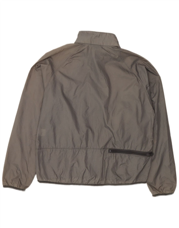 LANDS END Muška gornja jakna trenirke srednje sivi najlon