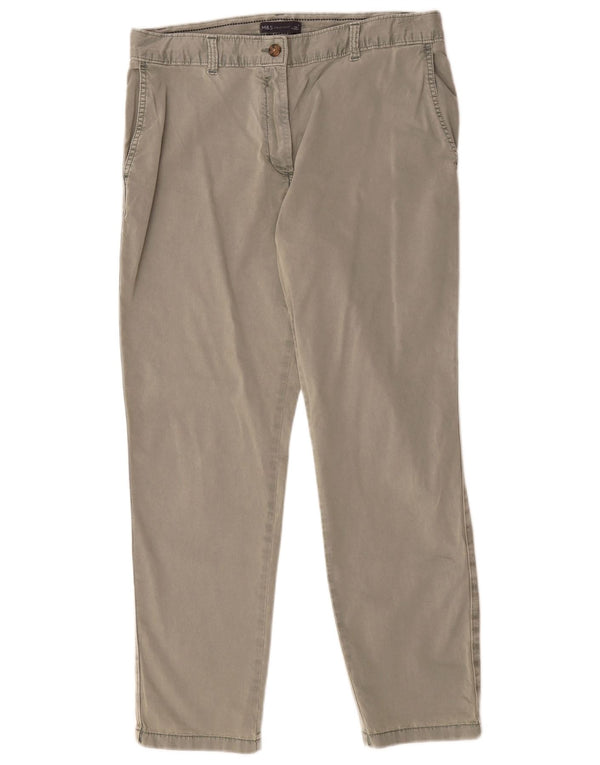 Marks & Spencer ženske chino hlače visokog struka UK 14 Large W34 L28 Kaki