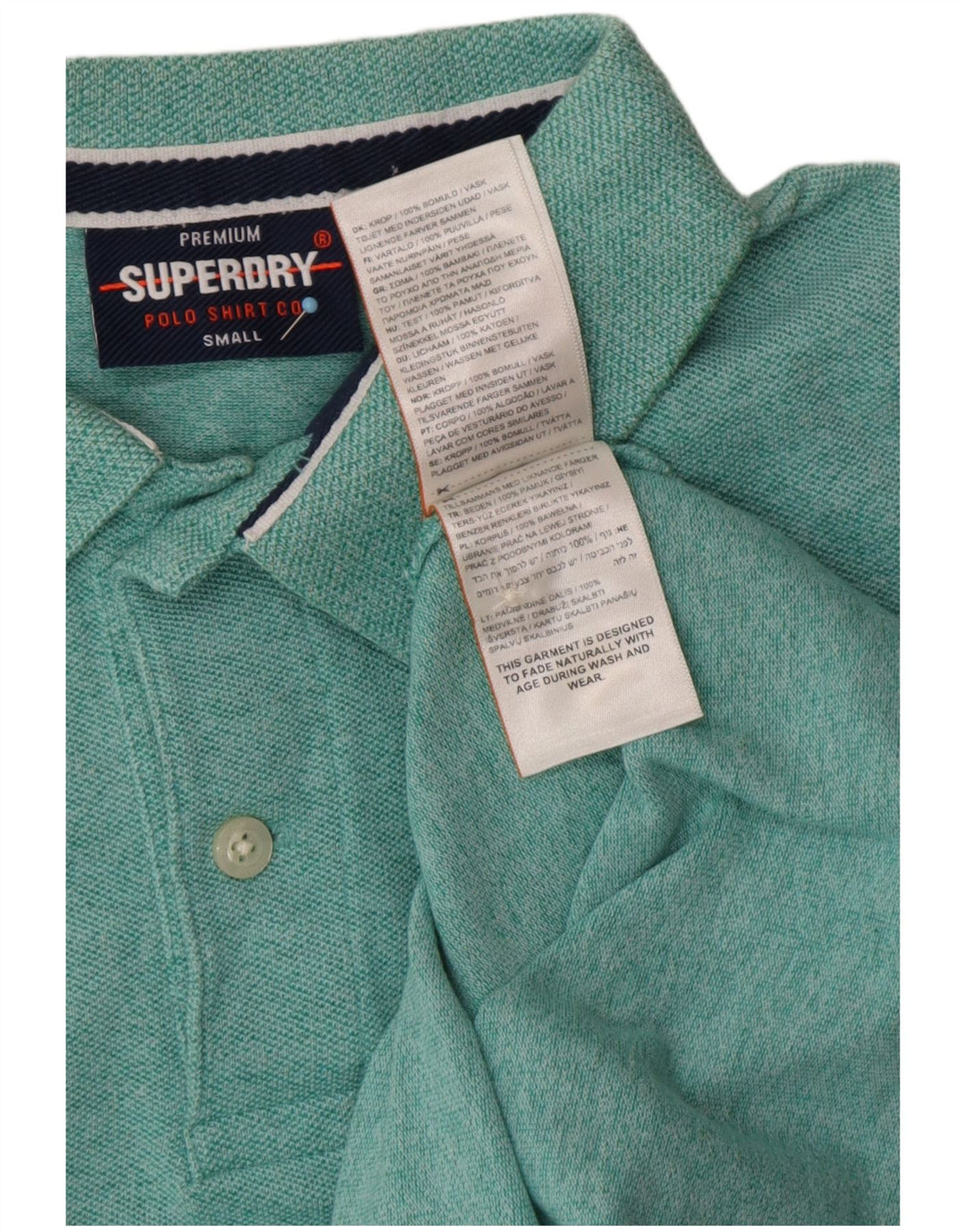 SUPERDRY muška polo majica mala zelena pamuk