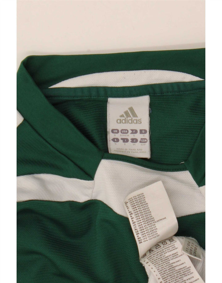 Muška Adidas Climalite majica dugih rukava, mali zeleni poliester u boji
