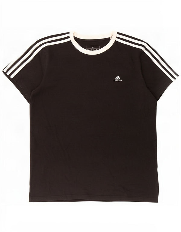 Adidas ženska majica kratkih rukava UK 12/14 srednje crni pamuk