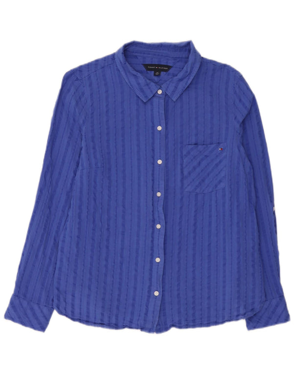 Tommy Hilfiger ženska košulja UK 16 pamuk s velikim plavim prugama