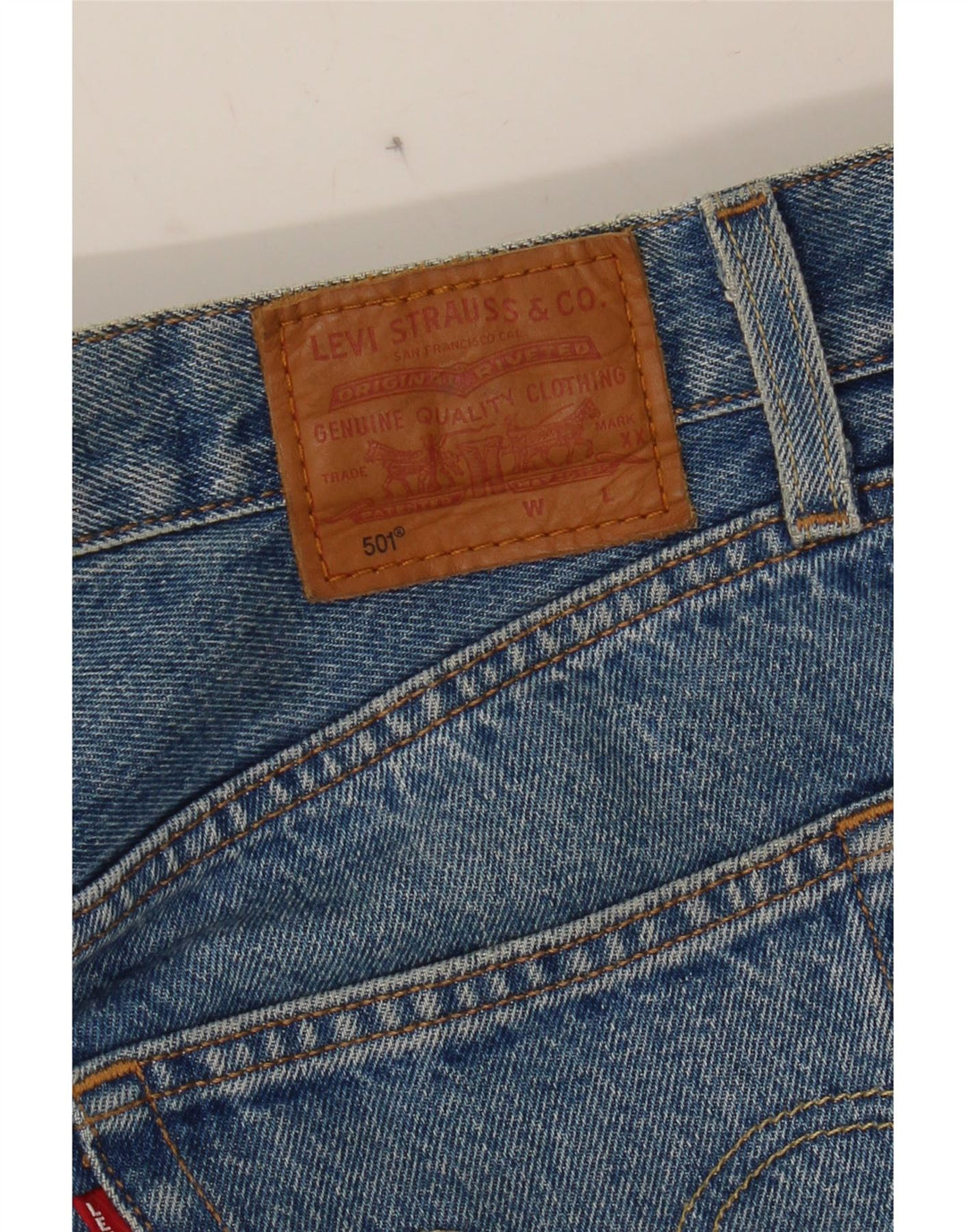 LEVI'S Womens 501 Straight Jeans W28 L27 Blue Vintage Levi's and Second-Hand Levi's from Messina Hembry 