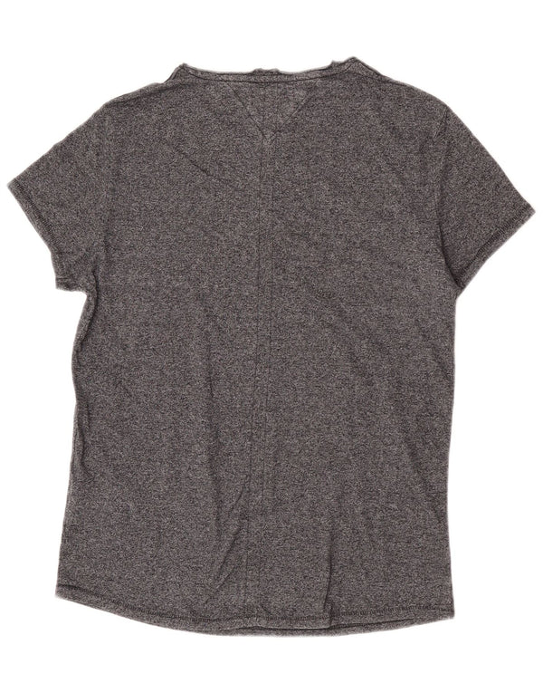Tommy Hilfiger Top ženska majica kratkih rukava UK 14 srednje sivi pamuk