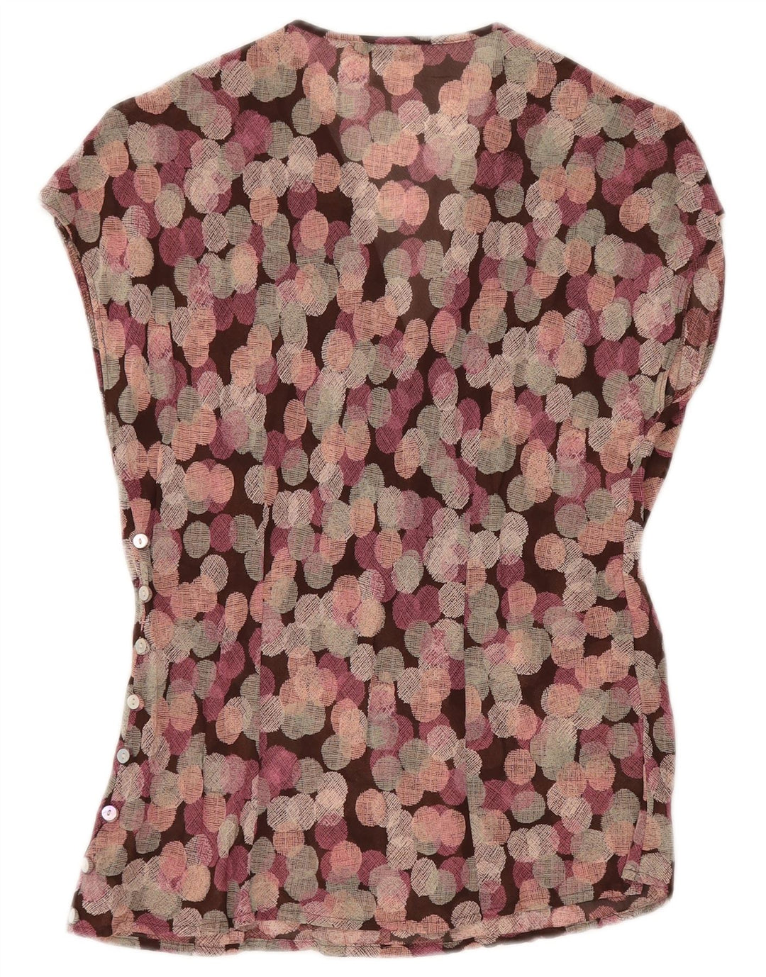 MARKS & SPENCER Ženska majica bez rukava UK 12 srednje ljubičasta geometrijska