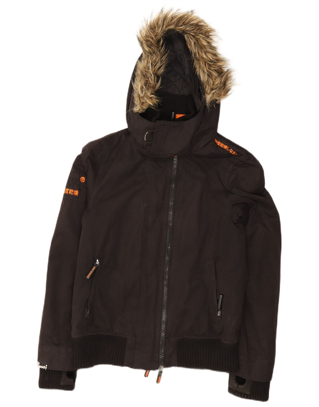 Superdry ženska vjetrovka s kapuljačom The Windbomber UK 14 srednje crna