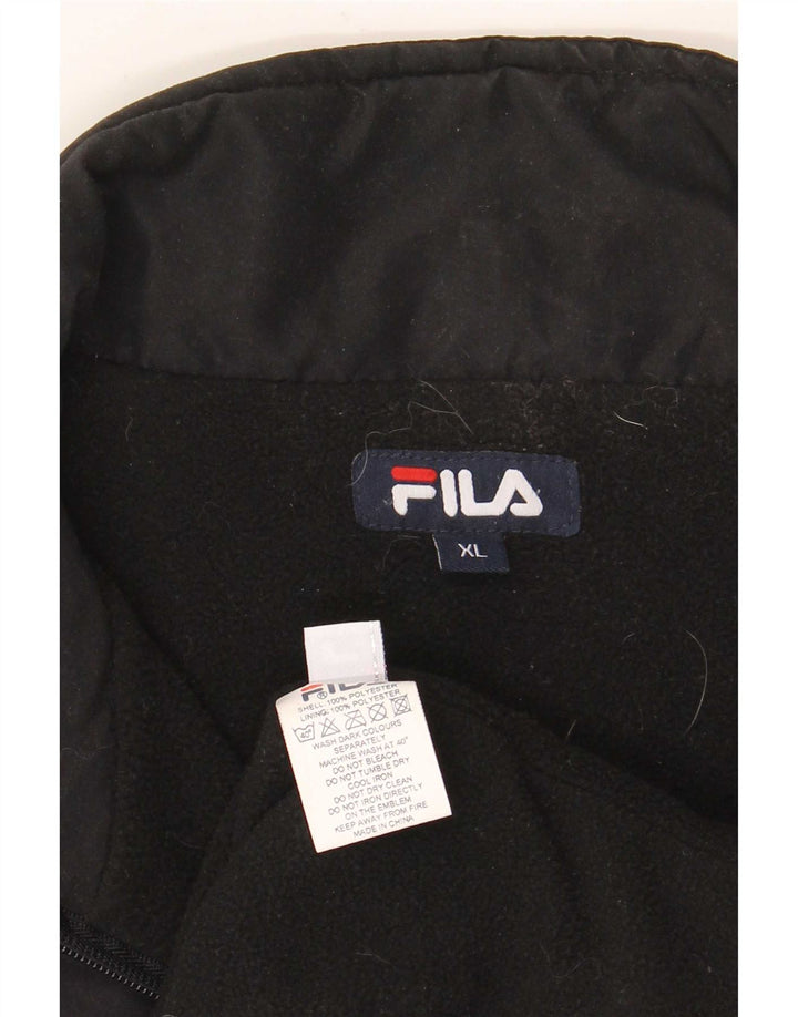 Fila muški pulover jakna vjetrovka UK 42 XL crni poliester