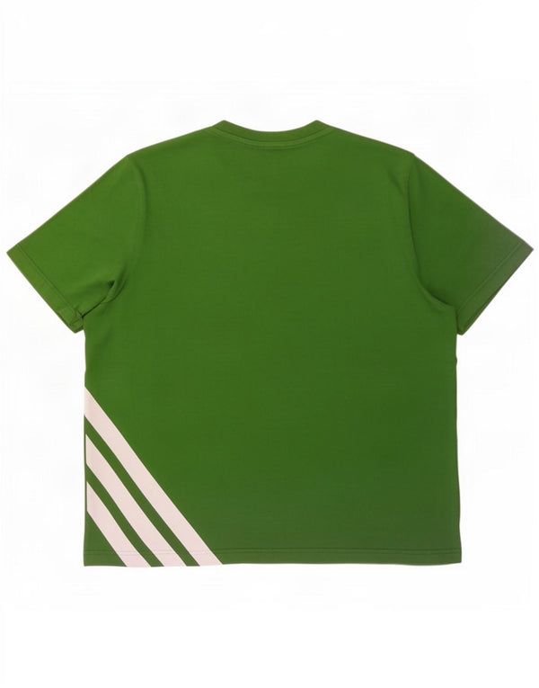 Adidas muška majica s grafičkim motivima 2XL zeleni pamuk