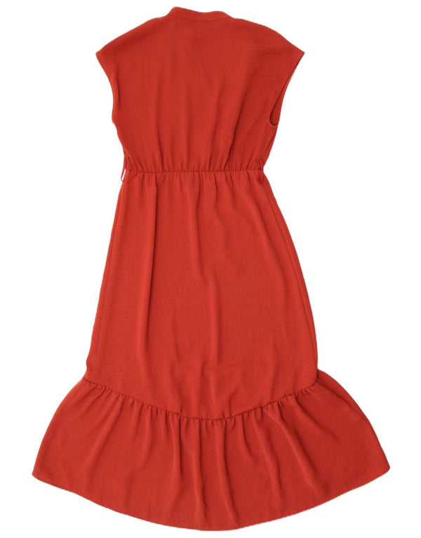 Zara ženska maksi haljina bez rukava UK 6 XS crvena