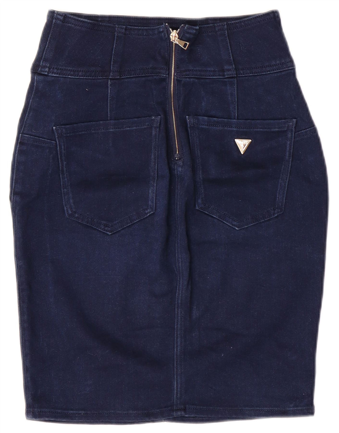 Guess ženska traper suknja visokog struka W28 srednje plava modalna klasična