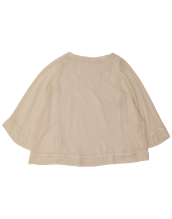 Zara Womens Oversized Blouse Top UK 14 Medium White Polyester
