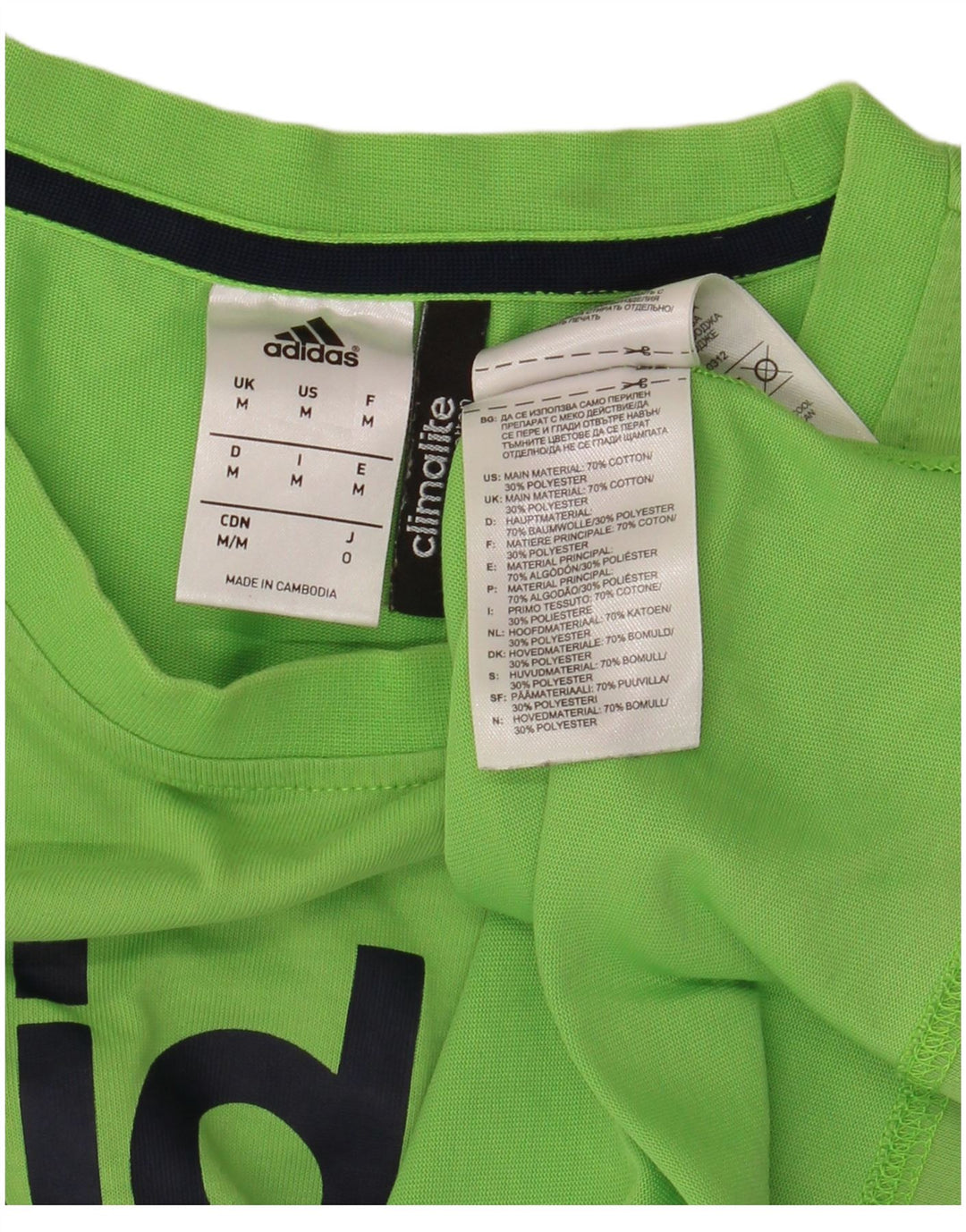 ADIDAS muška majica kratkih rukava Climalite Graphic, srednji zeleni pamuk