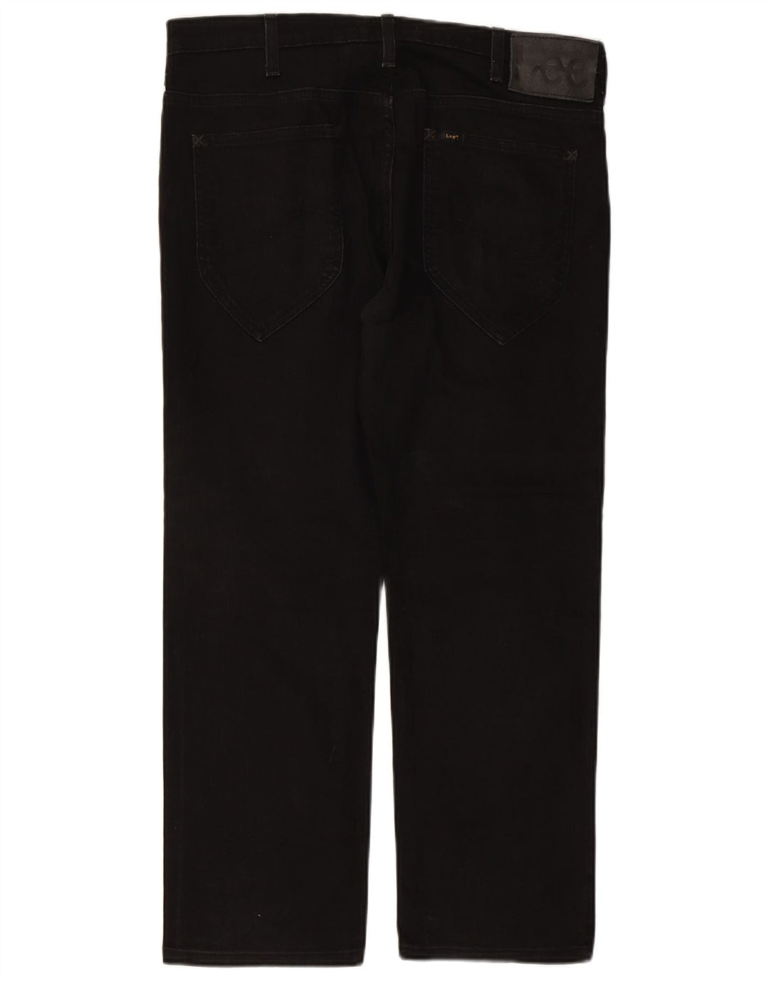 LEE muške Macky ravne traperice W36 L27 crni pamuk