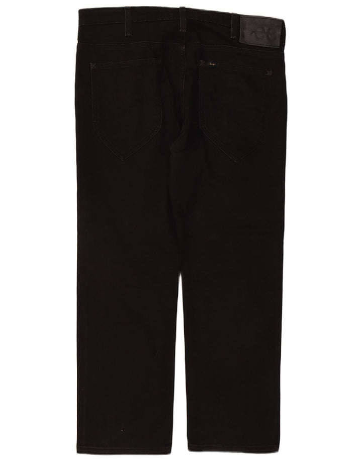 LEE muške Macky ravne traperice W36 L27 crni pamuk