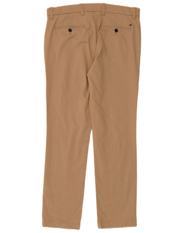TOMMY HILFIGER Muške uske chino hlače W32 L30 Bež pamuk