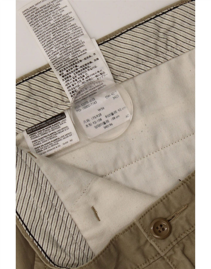 Dockers muške chino kratke hlače W36 veliki kaki pamuk