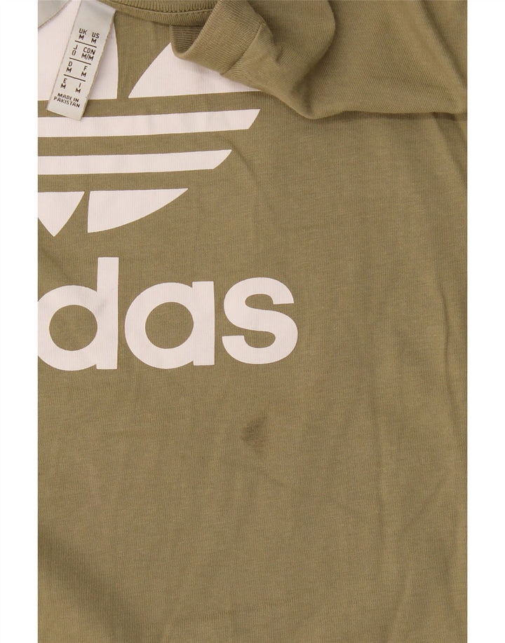 Adidas muška majica s grafičkim motivima, srednji kaki pamuk