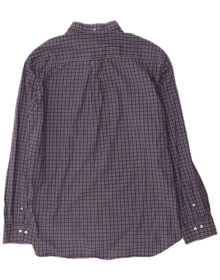 Gant muška košulja standardnog kroja, veličina 47/48 3XL, plavi karirani pamuk