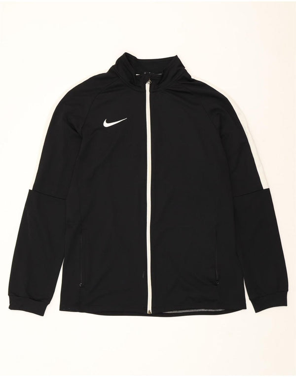 NIKE muška gornja jakna Dri Fit trenirke XL crni poliester u boji