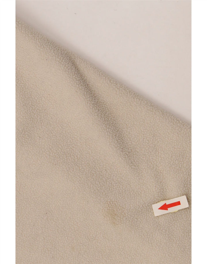 KAPPA Muški džemper od flisa s patentnim izrezom, veliki prljavo bijeli poliester