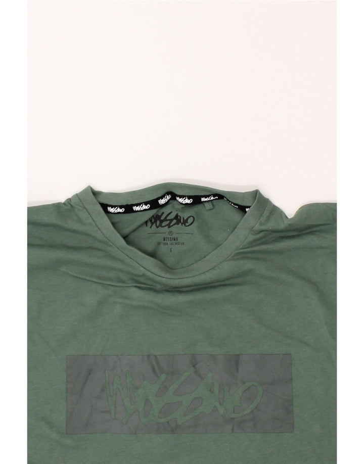 MOSSIMO Mens Graphic T-Shirt Top Small Green Cotton Vintage Mossimo and Second-Hand Mossimo from Messina Hembry 