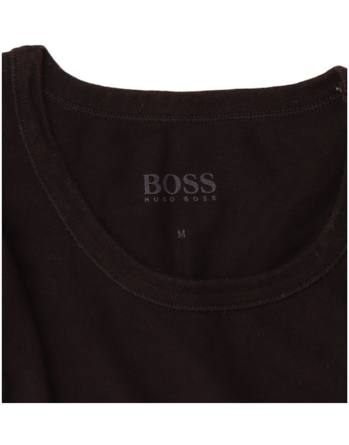 Hugo Boss muška majica kratkih rukava Srednji crni pamuk