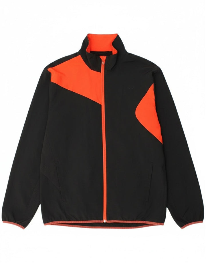 Puma muška gornja jakna trenirke UK 40 Large Black Colourblock poliester