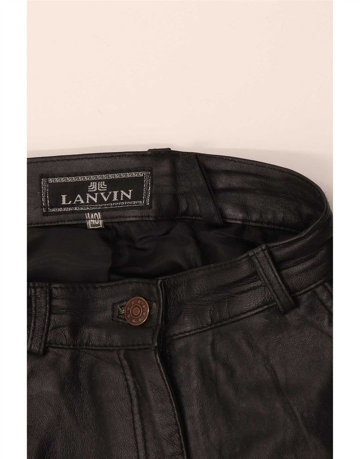 Lanvin ženske kožne hlače IT 40 male W28 L27 crne