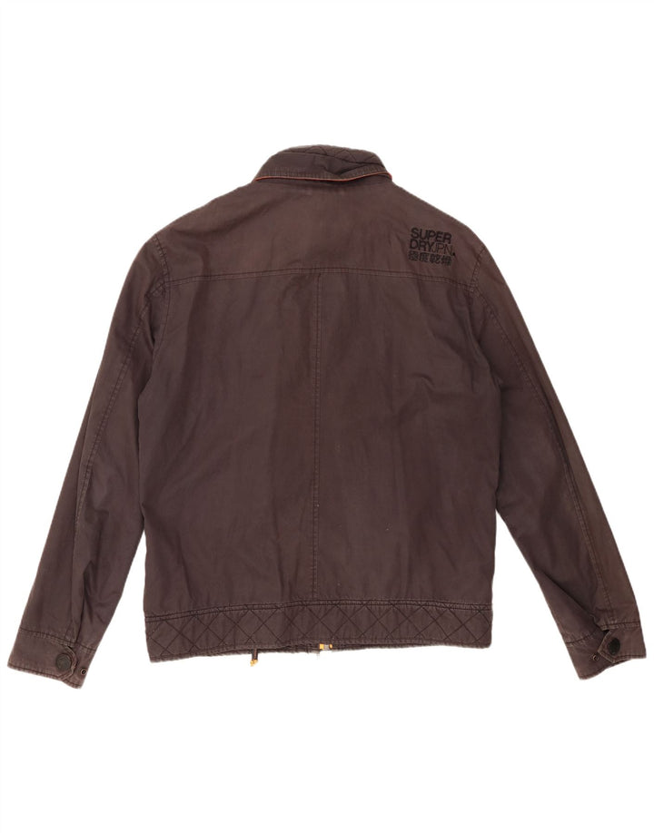 SUPERDRY muška bomber jakna s grafičkim motivima UK 42 XL crni pamuk