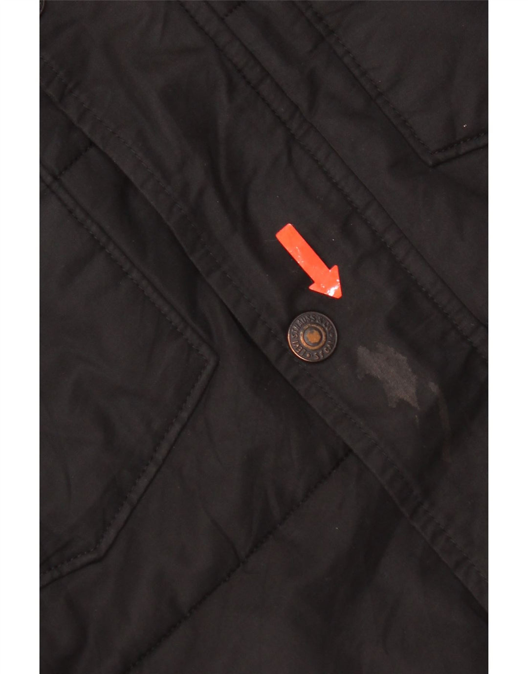 Levi's muška podstavljena jakna s kapuljačom UK 38 srednje crni pamuk