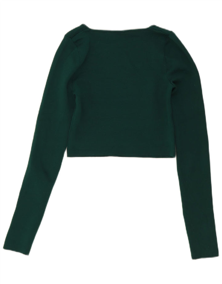 Zara ženski kratki rukav dugih rukava UK 8 Small Green