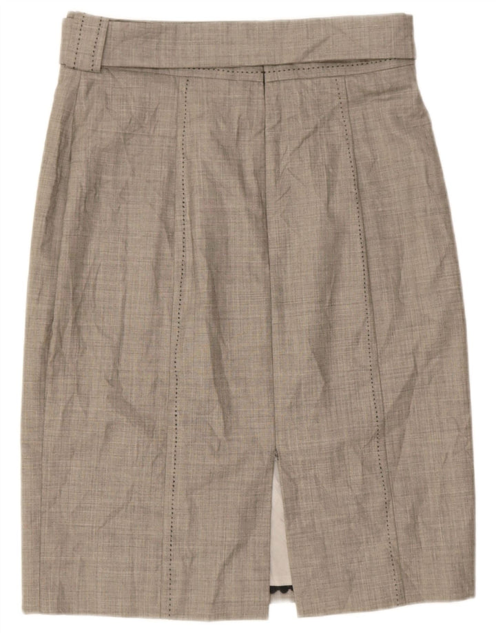Coast ženska pencil suknja UK 14 velika W32 siva vuna