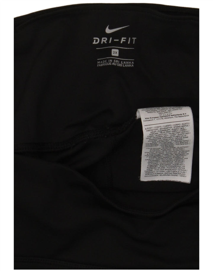 Nike ženske Dri Fit tajice UK 20 2XL crni poliester