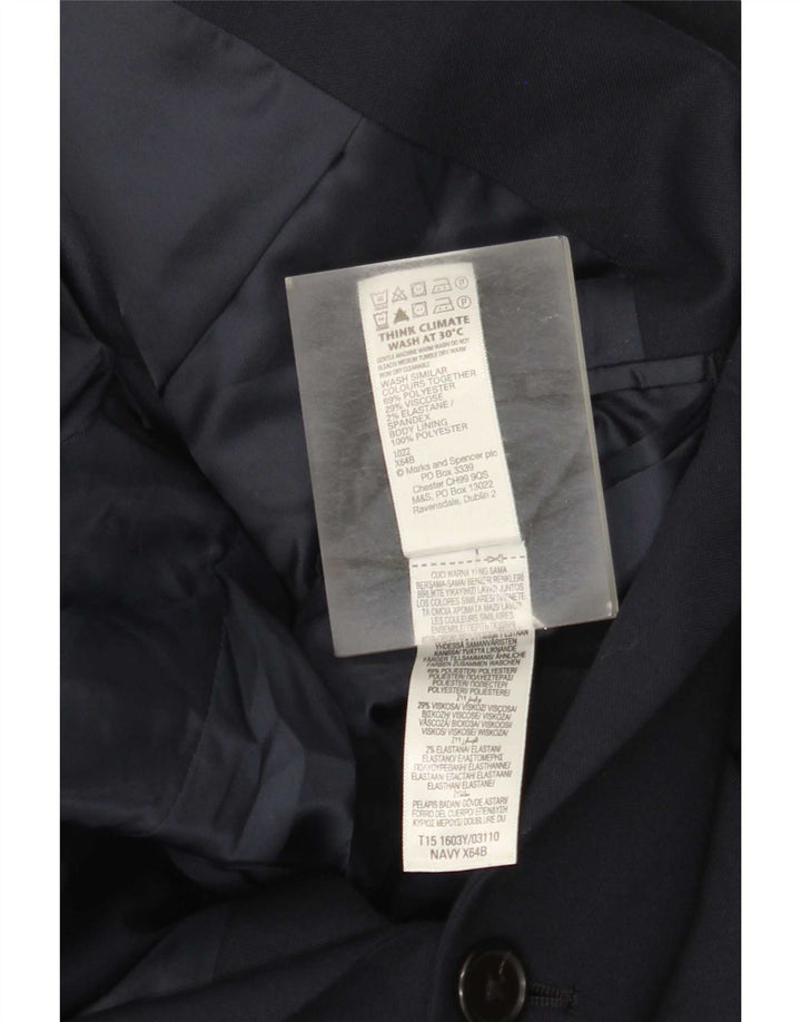 Marks & Spencer muška jakna sa 2 gumba UK 44 XL tamnoplavi poliester