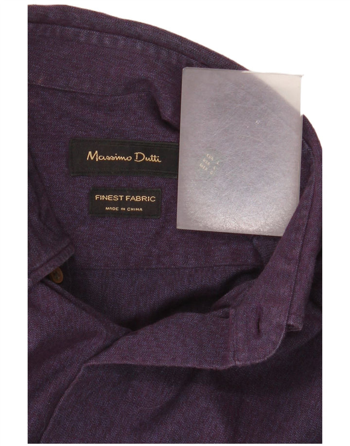 MASSIMO DUTTI Muška majica velika ljubičasta