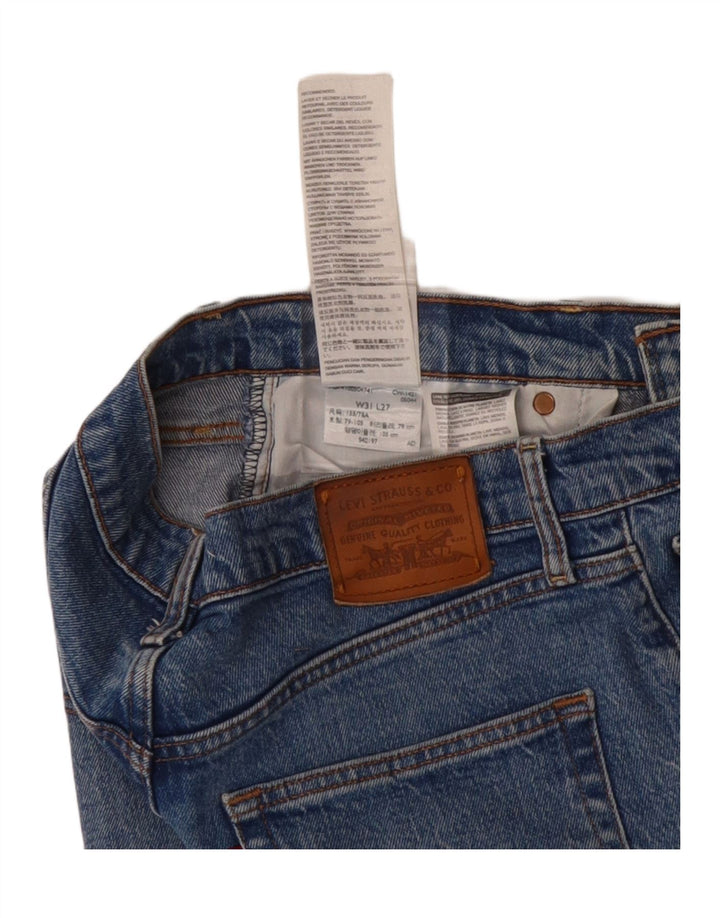 LEVI'S Mens Straight Jeans W31 L27 Blue Cotton
