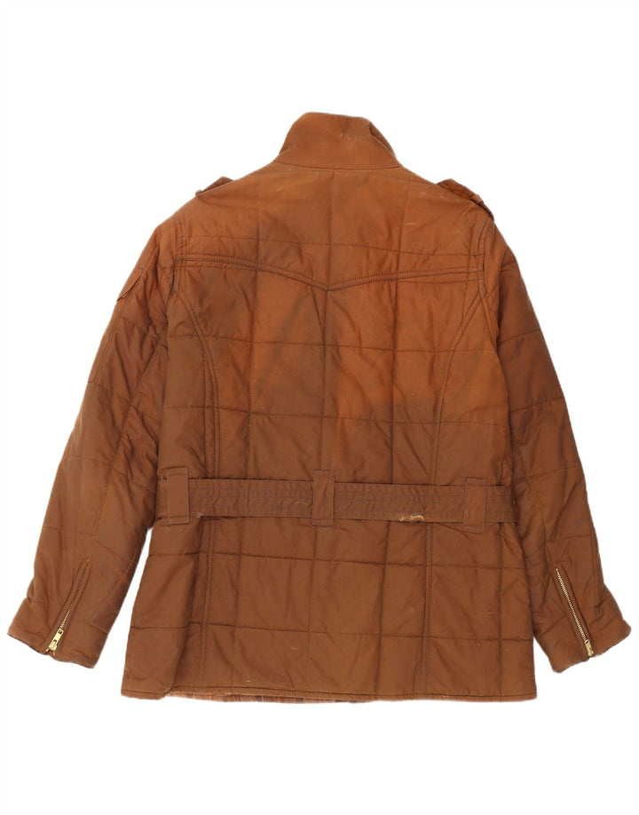 BARBOUR Ženska vojna jakna od voštanog pamuka UK 16 Large Brown Cotton