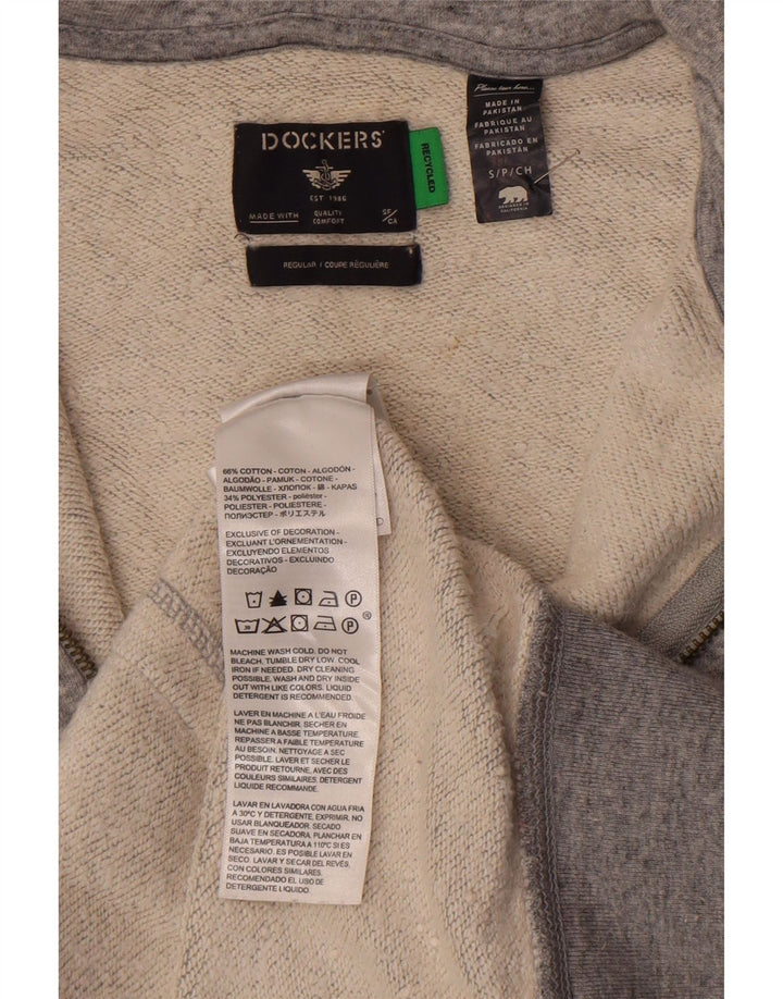 Dockers muški obični pulover s kapuljačom s patentnim zatvaračem, mali sivi flekasti pamuk