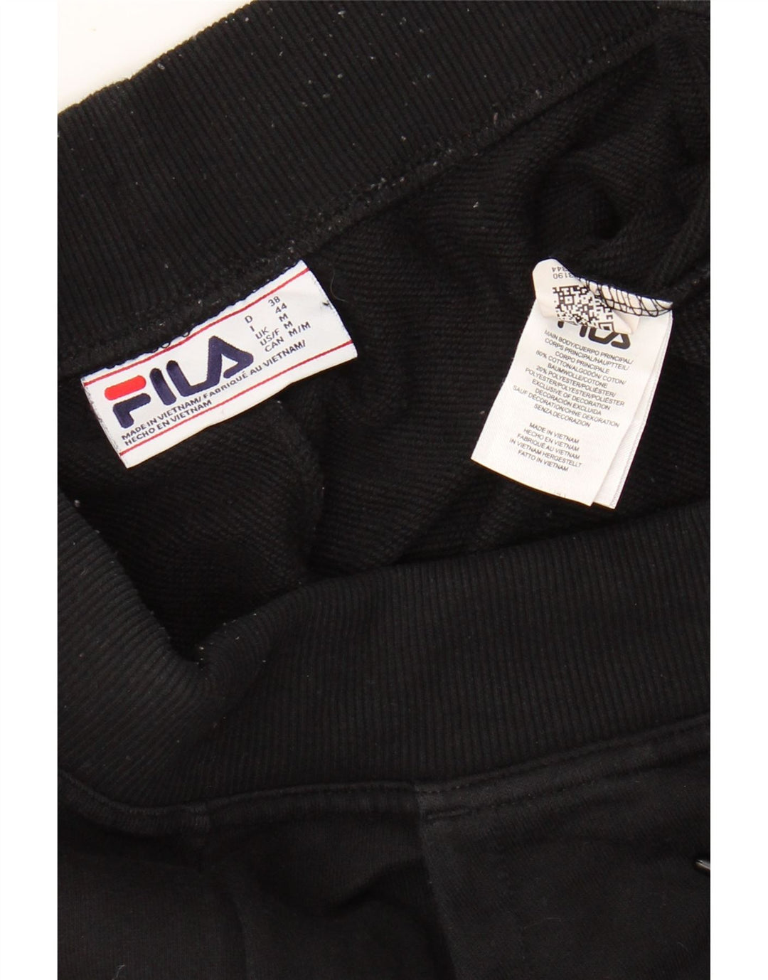 FILA Ženska trenirka Hlače Joggers UK 14 Srednje crni pamuk