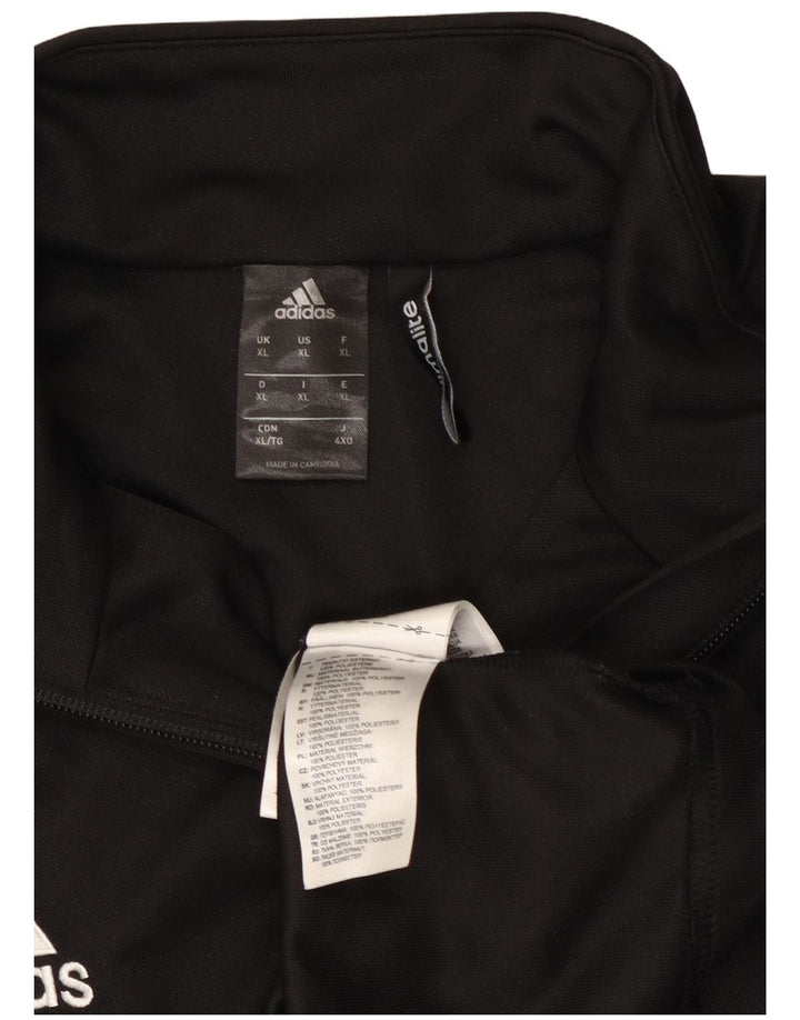 Adidas muška trenirka Climalite s patentnim izrezom Top XL crni poliester